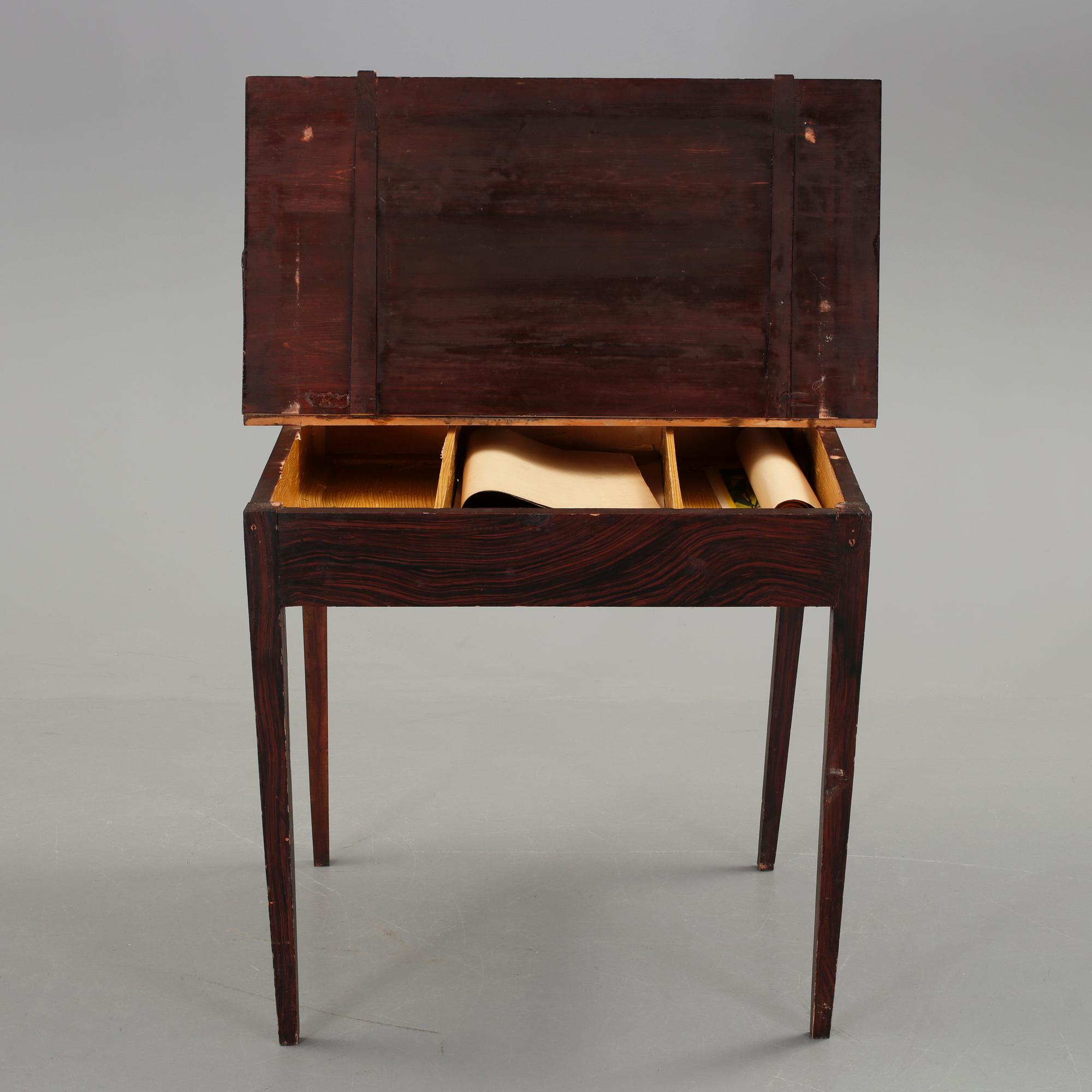 SKRIVBORD, allmoge, Rengsjö, Hälsingland, 1800-talets andra hälft.