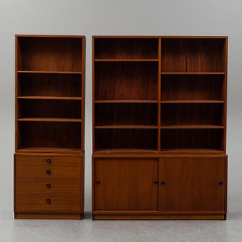 BØRGE MOGENSEN, bokhylla, 4 sektioner. "Öresund", Karl Andersson & Söner, 1960-tal.