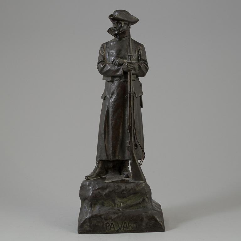 ALFRED OHLSON, SKULPTUR, brons, signerad.