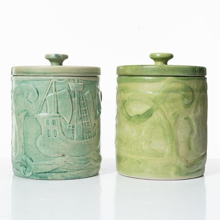 Allan Ebeling, tobaksburkar, 3 st, Bo Fajans 1920-tal och Torshälla 1934.