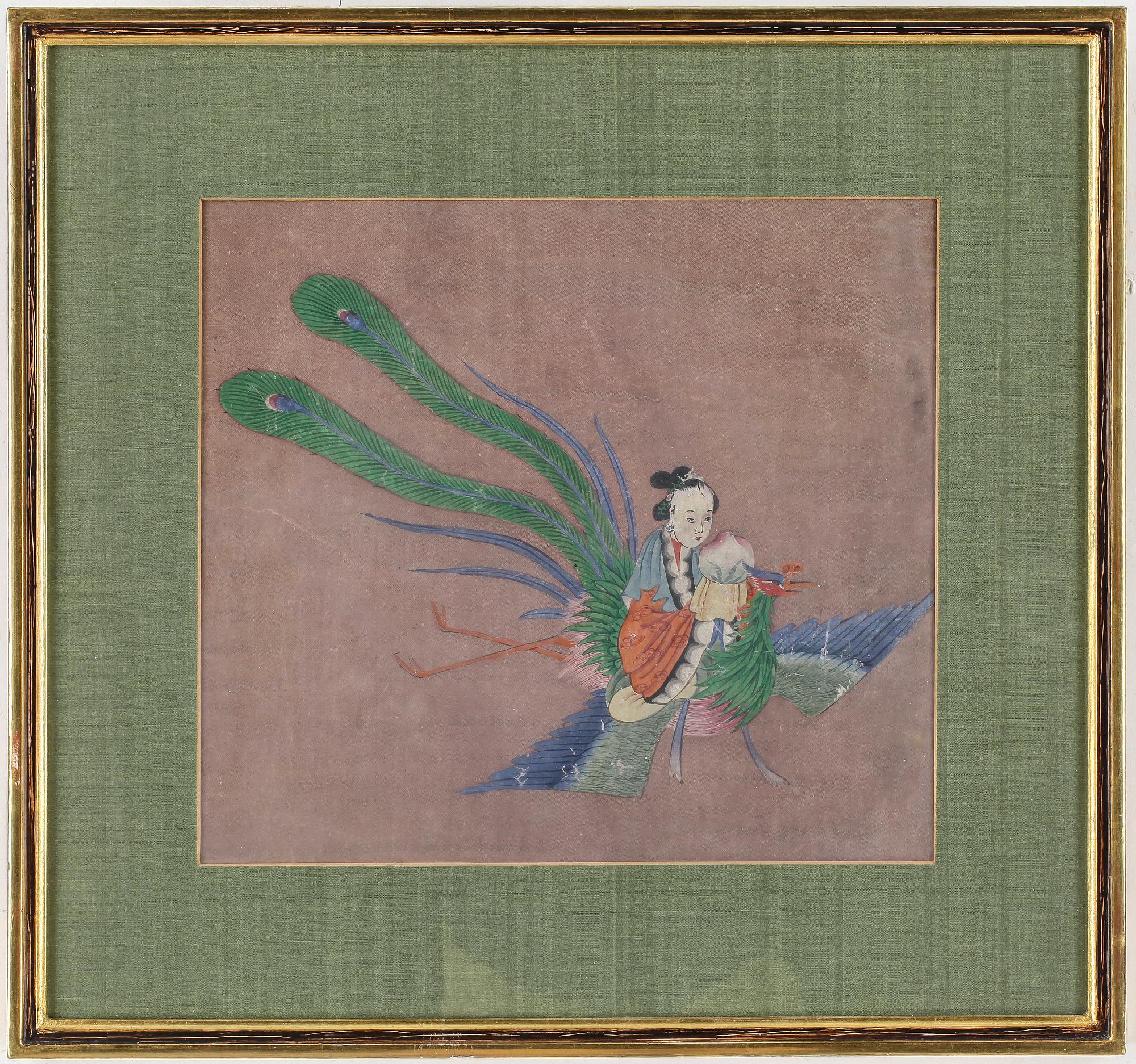 SIDENMÅLNING, Kina 1800-tal.