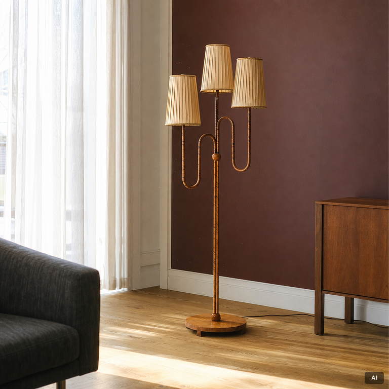 Golvlampa, Swedish Modern, 1940-tal.