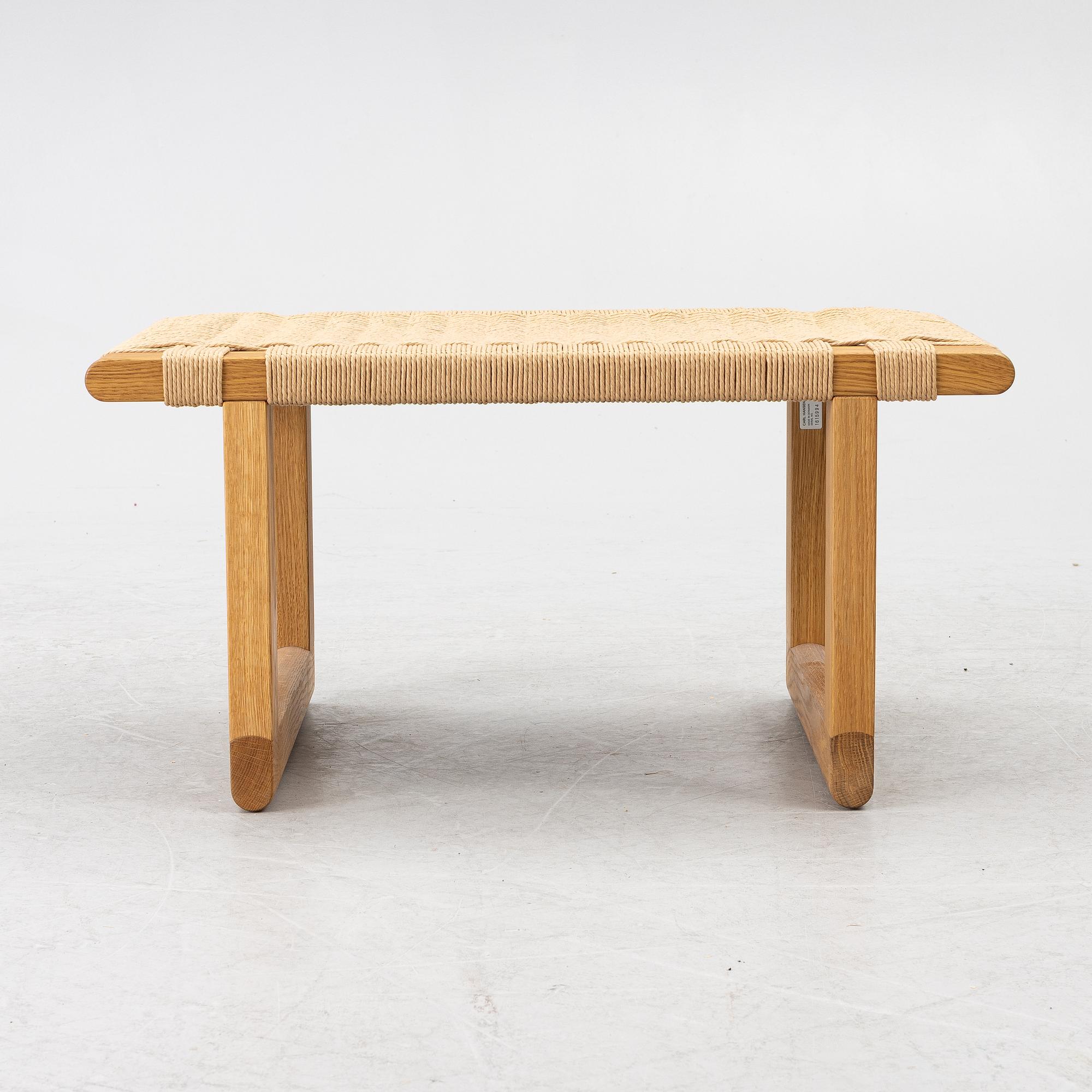 Hans J. Wegner, stool/side table, Carl Hansen & Søn, Denmark, contemporary.