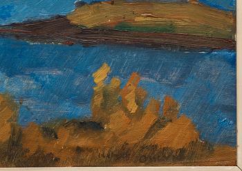 Helmer Osslund, "Marsfjällen", motiv från södra Lappland.