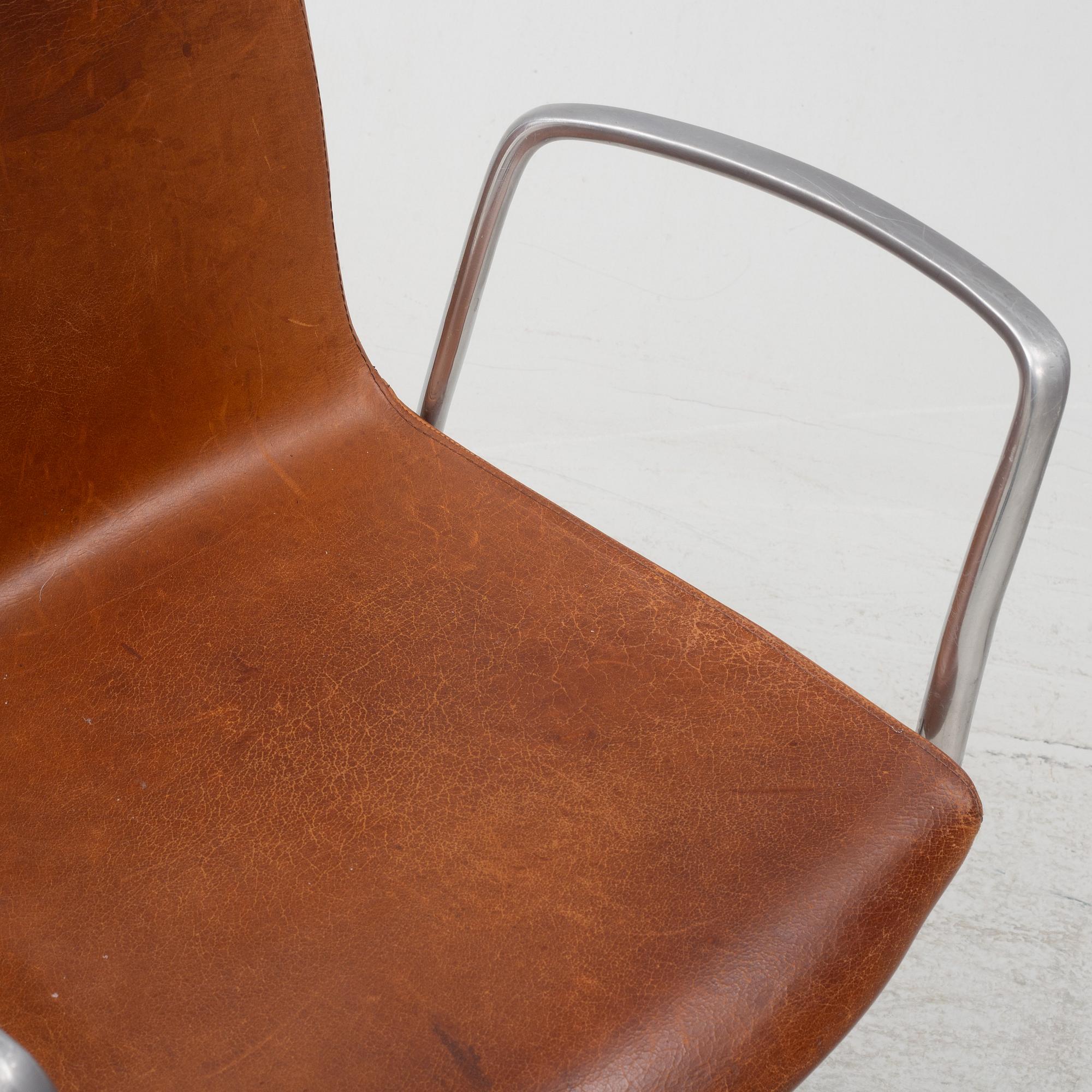 Jorge Pensi, a pair of "Gorka" swivel chairs, Aksaba, Spain.