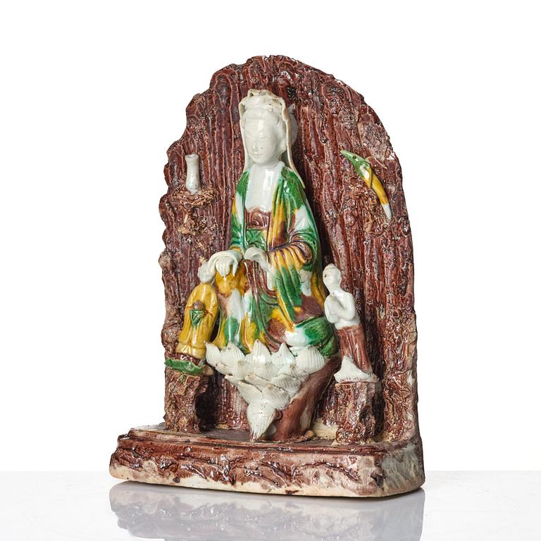 Figurin, biskviporslin. Qingdynastin, Kangxi (1662-1722).