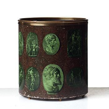 Piero Fornasetti, a "Cammei" paper basket, Milano Italy.