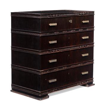 Axel Einar Hjorth, a macassar ebony chest of drawers, Nordiska Kompaniet, 1928, exhibited at the World's Fair in Barcelona 1929.