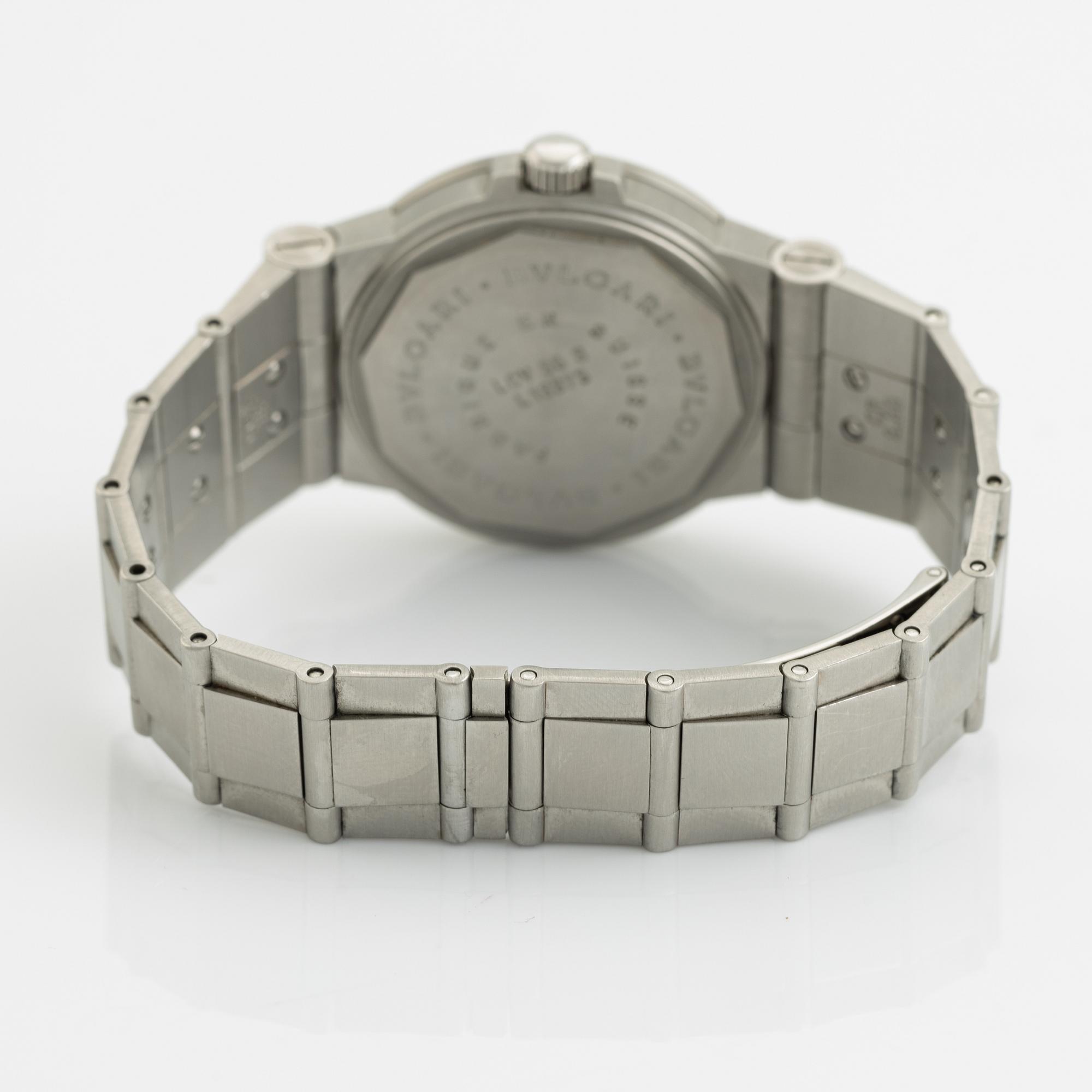 Bvlgari, Diagono, wristwatch, 36 mm.