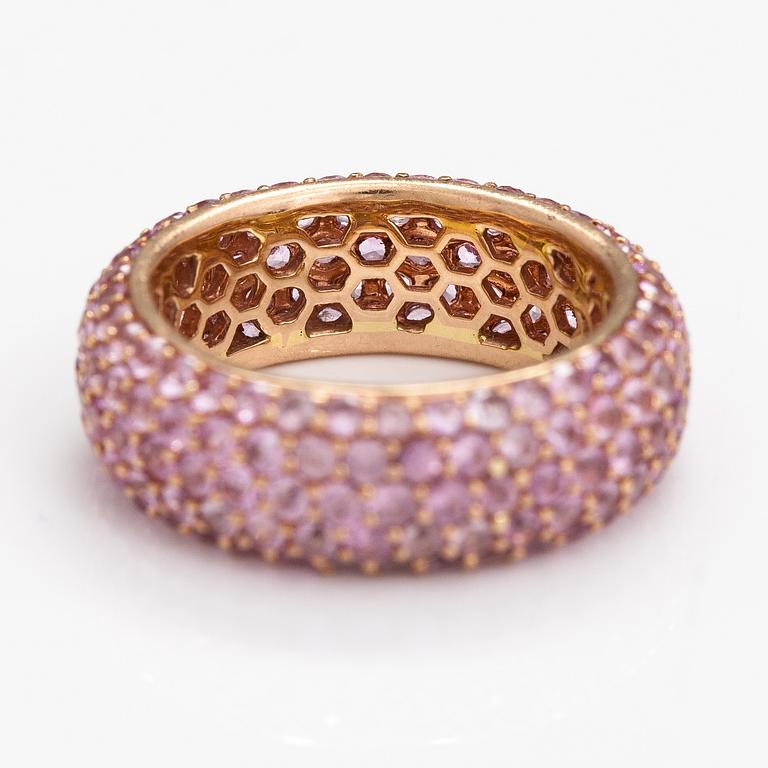 SORMUS, 18K guld, rosa safirer. Rubens, Helsingfors.