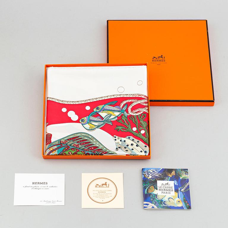 Hermès, a 'Grands Fonds' silk scarf.