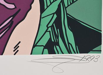 GUDMUNDUR ERRÓ, färglitografi. Signerad och daterad 1993, E.A.