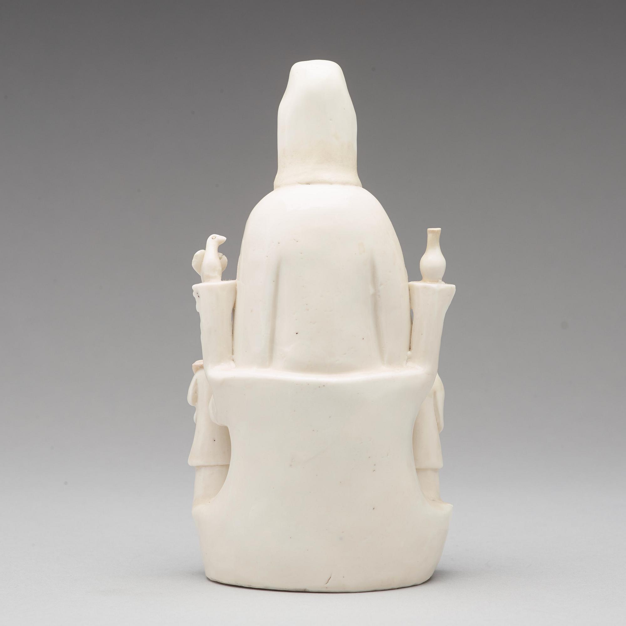 GUANYIN, blanc de chine. Qingdynastin, 1700-tal.