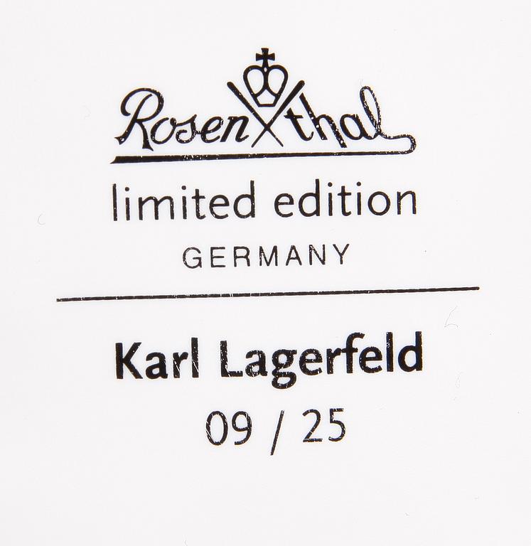 BYST, porslin, "Karl Lagerfeld", Rosenthal Limited Edition, 09/25.