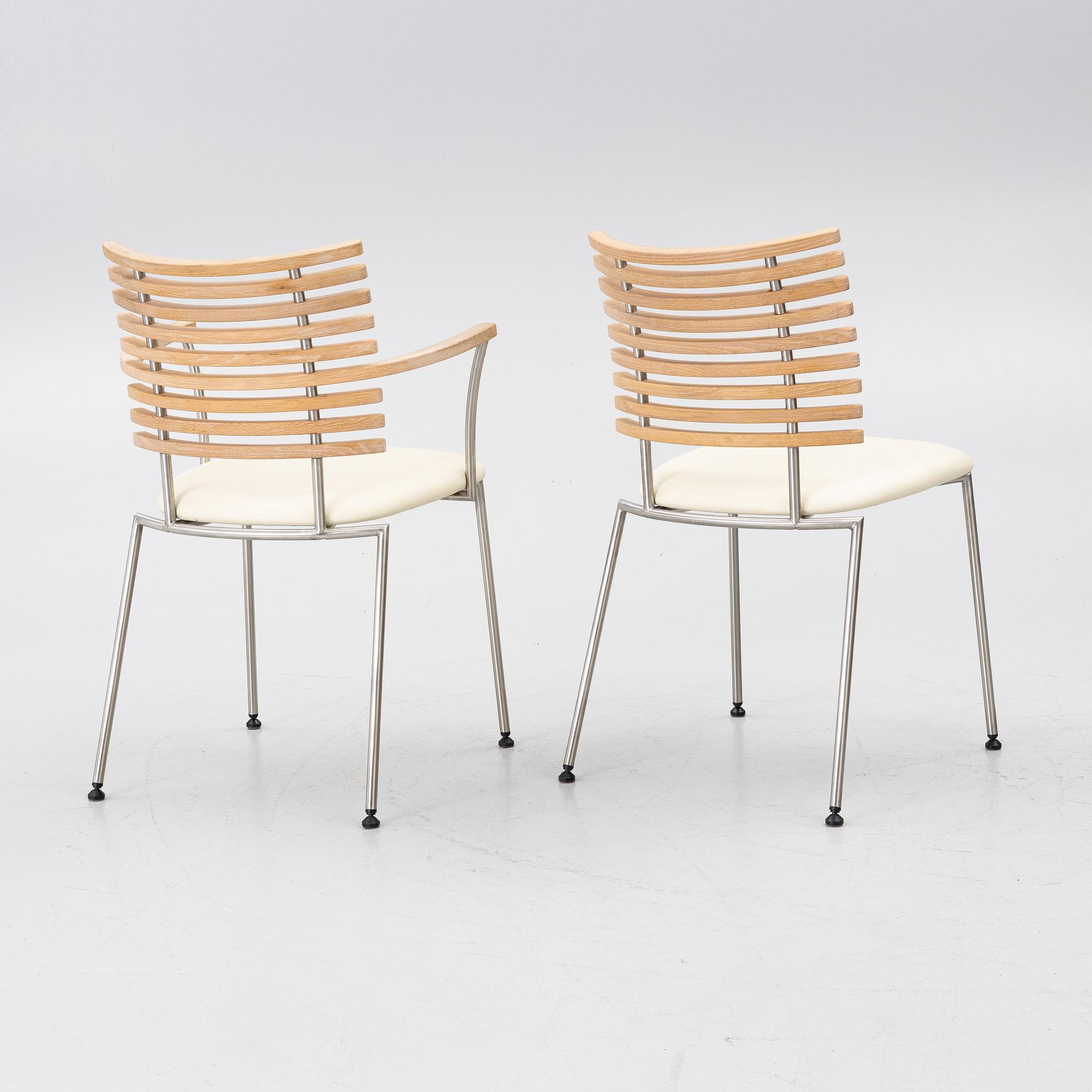 Henrik Lehm, 6 armchairs + 2 chairs, "Tiger", Naver Collection, Denmark.
