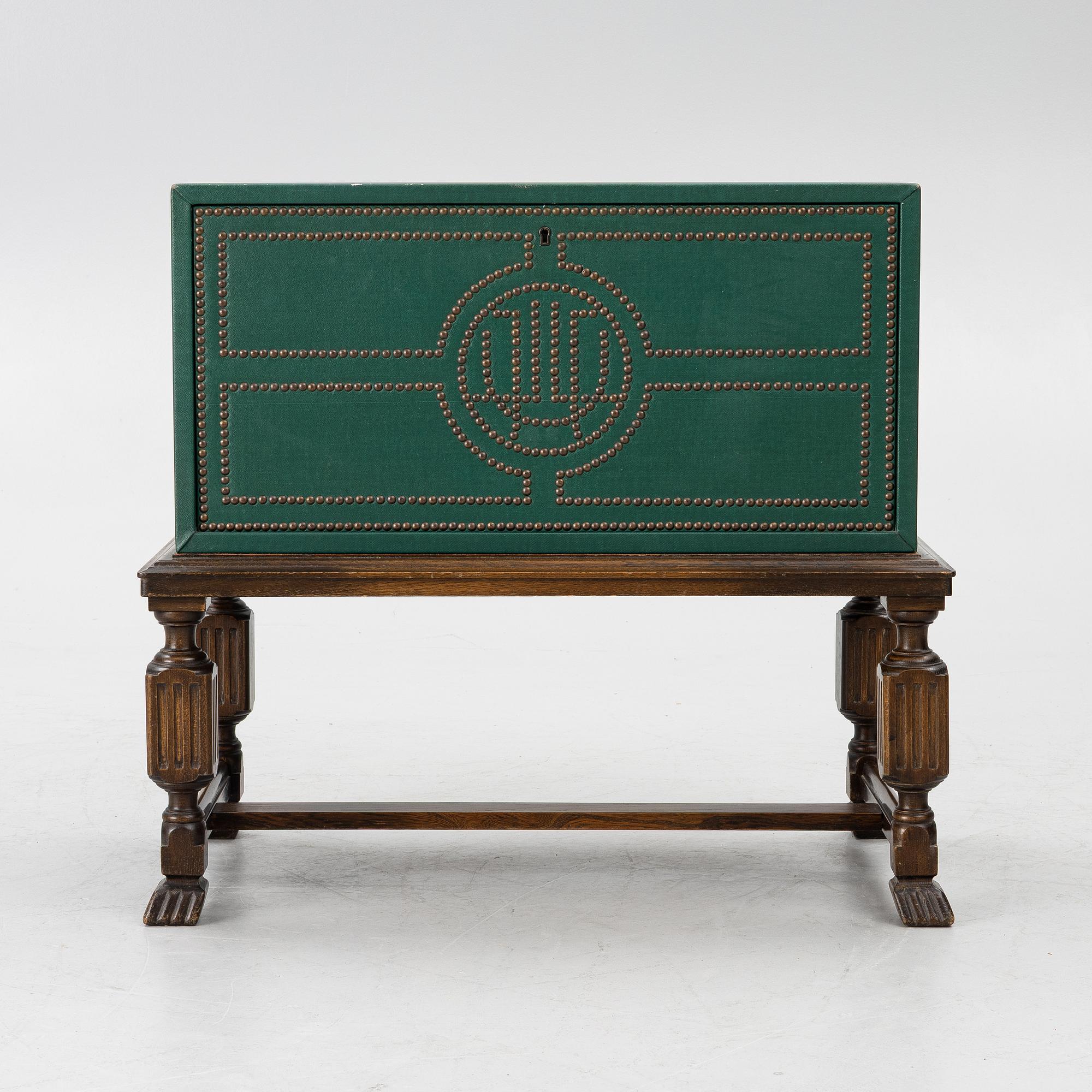 Otto Schulz, a casket, Boet, Gothenburg, first half of the 20th century.