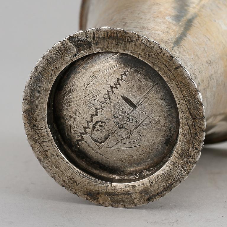 Gustaf Henning, bägare, silver, Stockholm 1747.