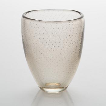 Gunnel Nyman, Glass vase, signed G. Nyman Notsjö 1947.