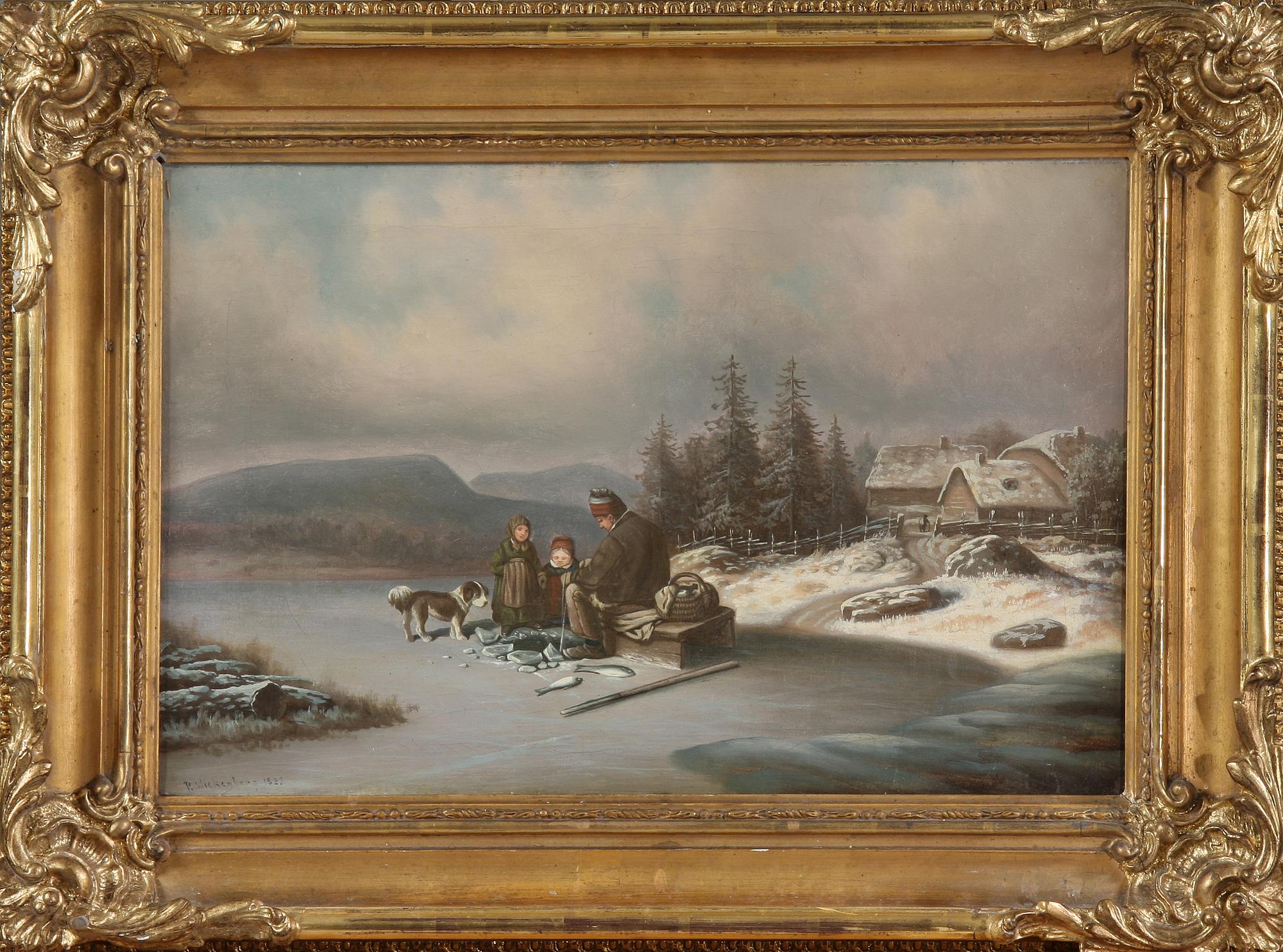 PER WICKENBERG, olja på duk, sign samt dat 1837.