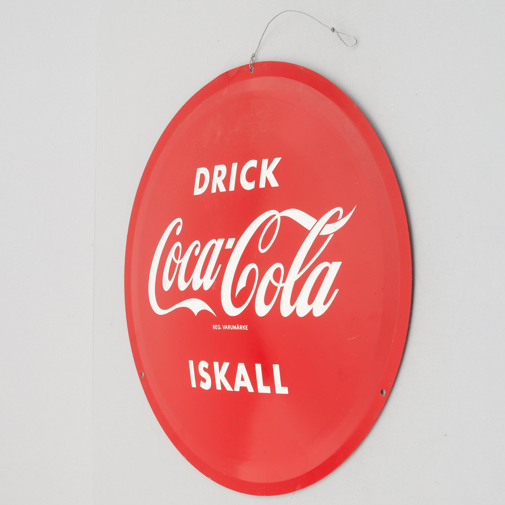 Coca-Cola, advertising sign, 1960s.
