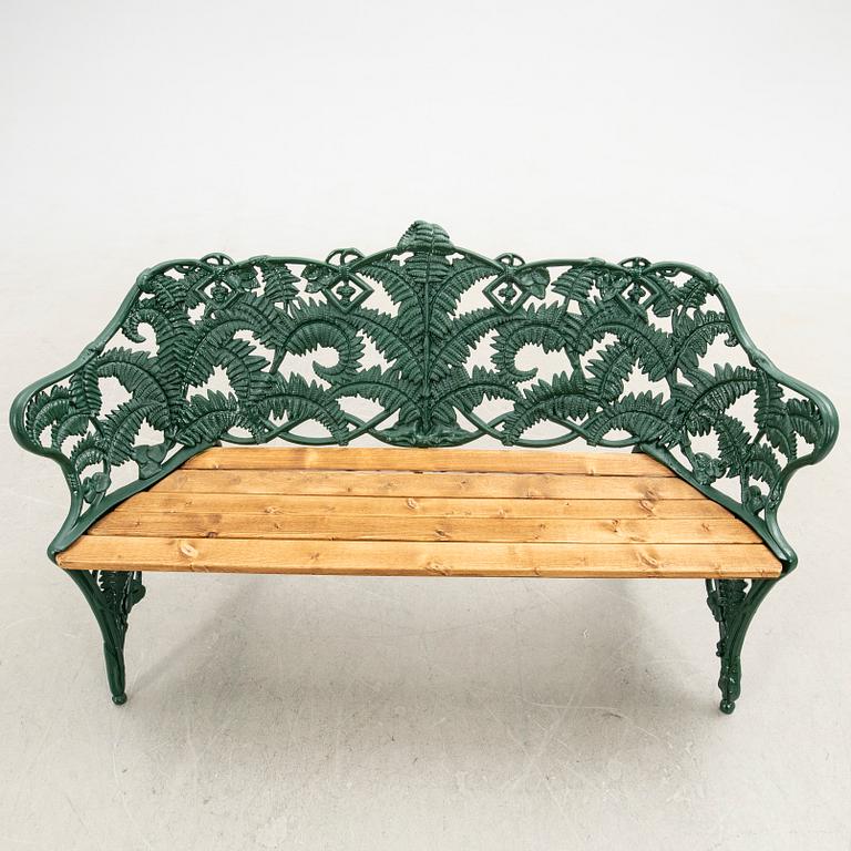 Trädgårdssoffa, "Ormbunken", Mönsterås metall, 1900-tal.