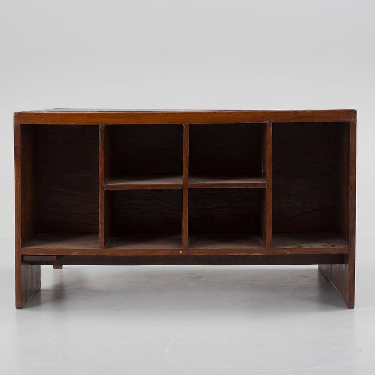 A 1950s 'Pigeonhole' desk designed by Pierre Jeanneret, Chandigarh, India.