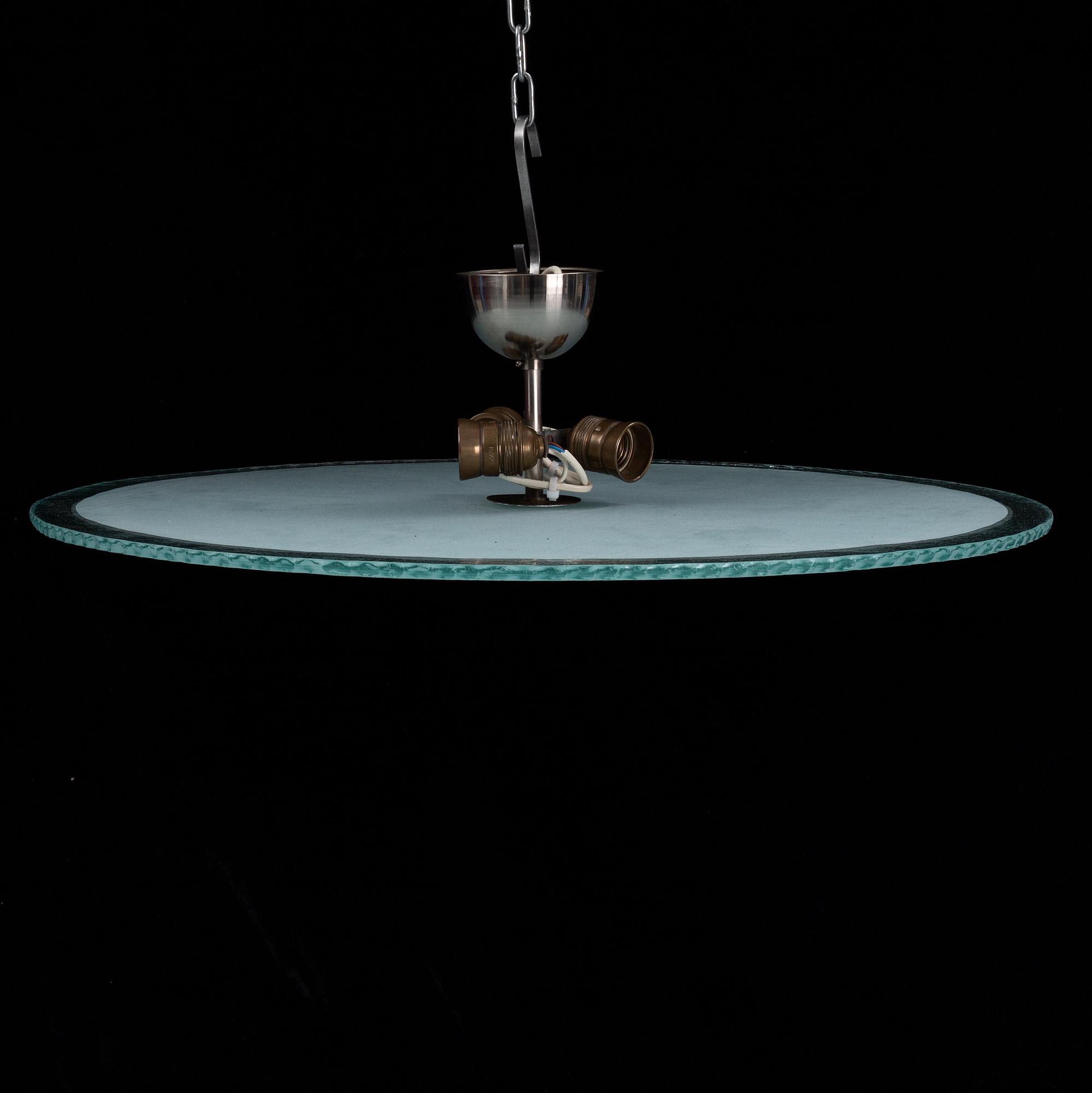 A 1940's Swedish Modern ceiling lamp.