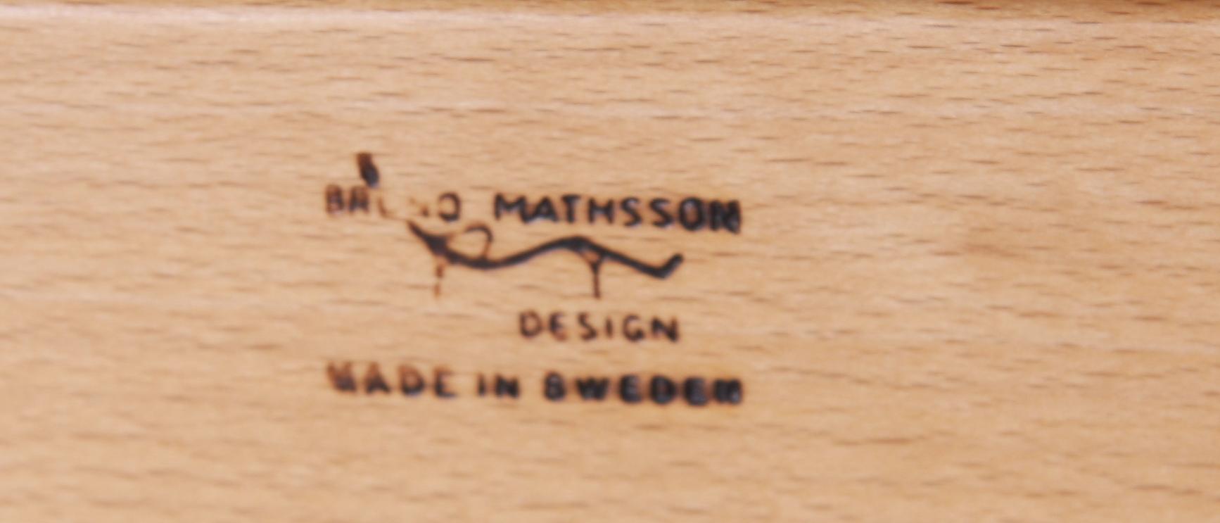 FÅTÖLJ samt FOTPALL, Bruno Mathsson, 1900-talets slut.