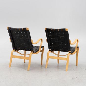 Bruno Mathsson, fåtöljer, ett par, "Mina", Dux.