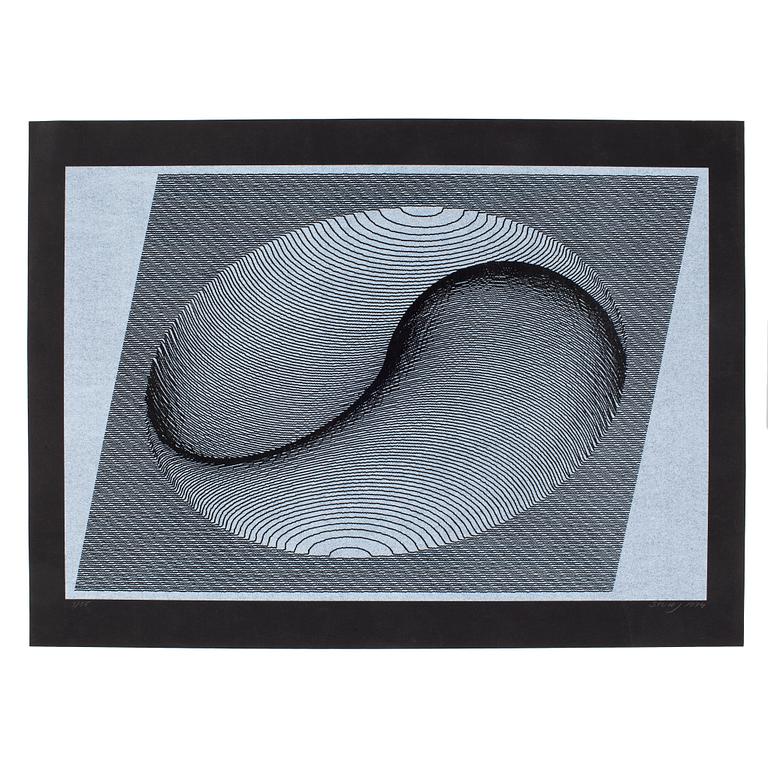 STURE JOHANNESSON, grafiskt blad, affisch, 2 st, "Yin & Yang", signerade samt numr. 3/35 samt 4/100, dat 1974.