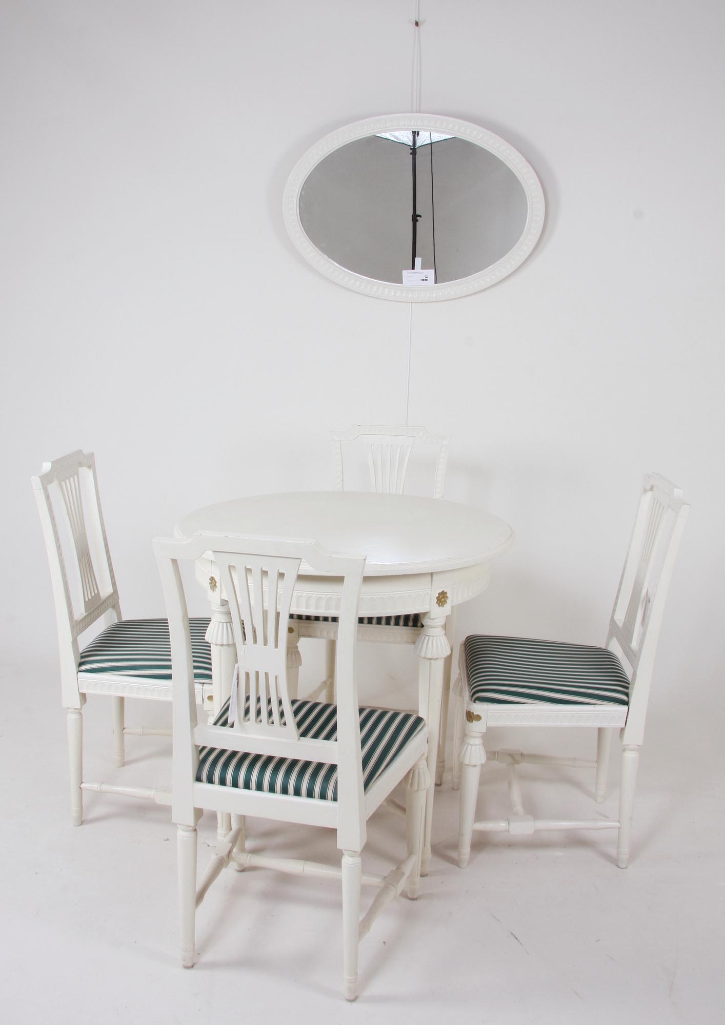 SALONGSGRUPP, 6 del, gustaviansk stil, 1900-tal.