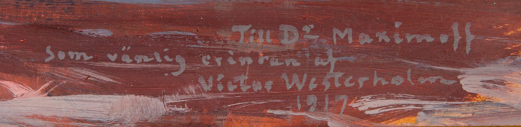 Victor Westerholm, Vy från Hämekoski.