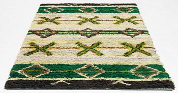 Agda Österberg, a carpet, knotted pile (rya), c 252 x 150 cm.