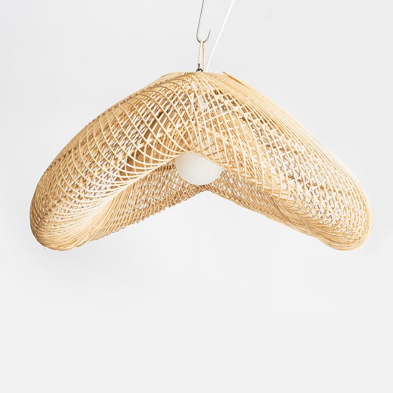 A pair of ceiling lamps, contemporary.