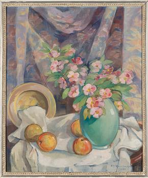 Otso Karpakka, Still Life with Flowers and Fruits.