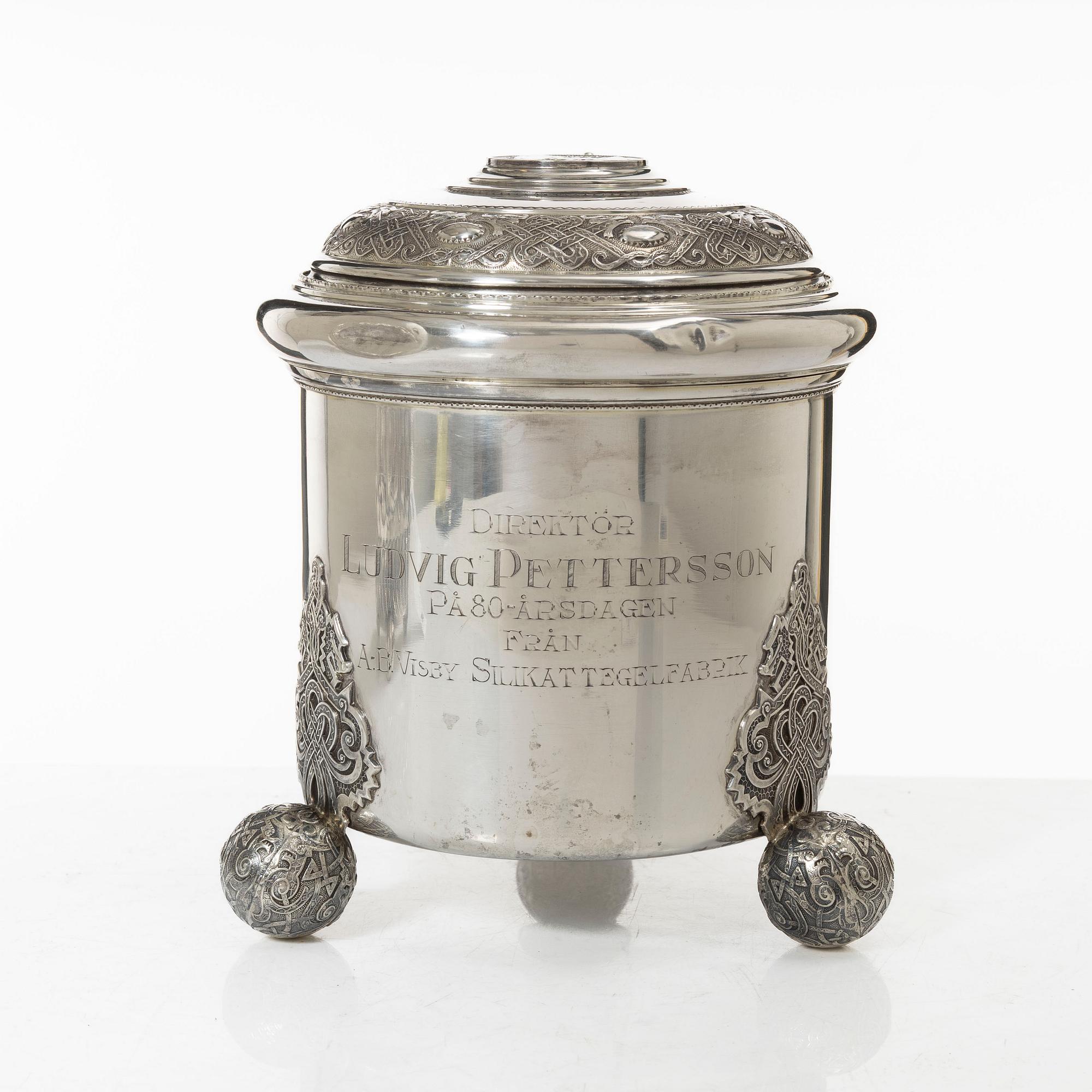 Tankard, silver, GAB, Stockholm, 1919.