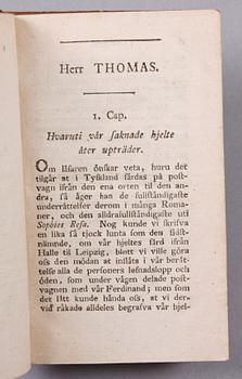 BÖCKER, 7 band, vol I-IX, "Herr Thomas" av J.G. Müller, Stockholm 1804-05.