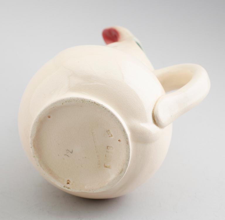 TILLBRINGARE, porslin, Sarreguemines, omkring år 1900.