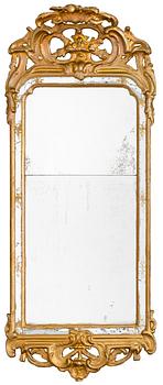 559. A Swedish Rococo 18th century mirror.