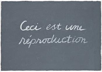 78. Cecilia Edefalk, "Ceci est une réproduction".