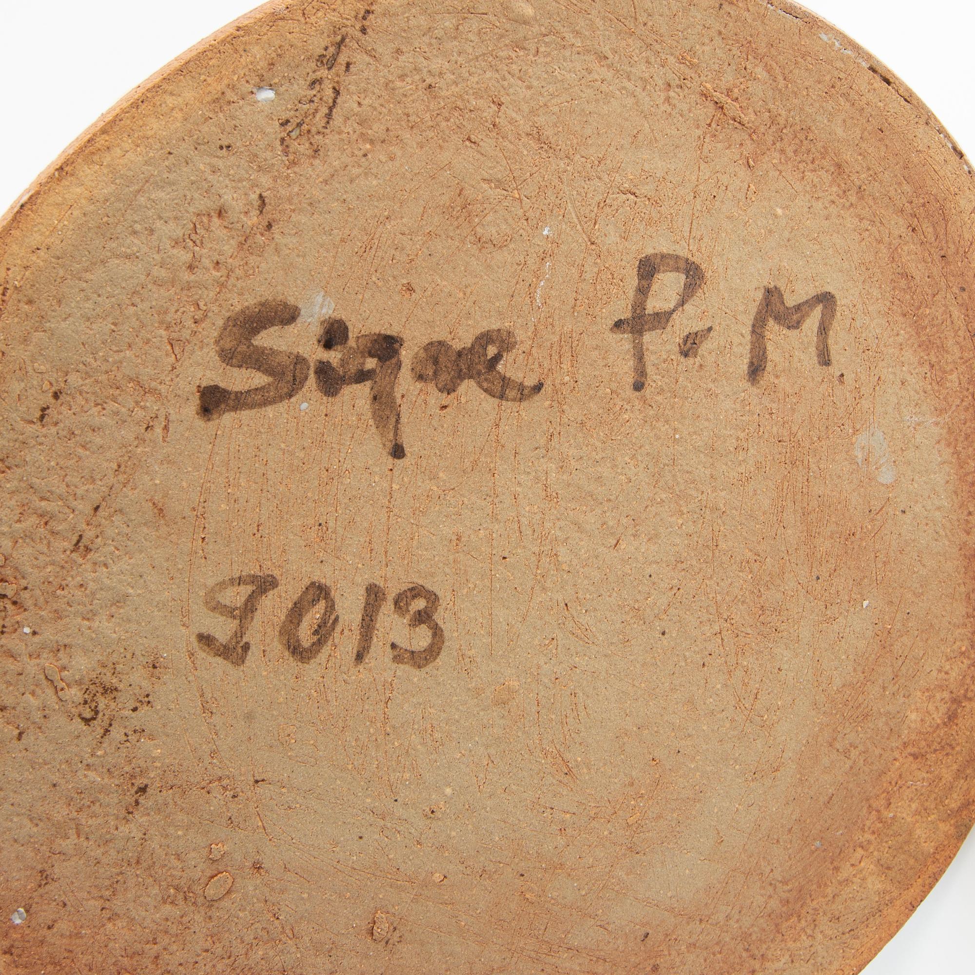 Signe Persson-Melin, Skål/Ytterfoder unik signerad och daterad 2013.