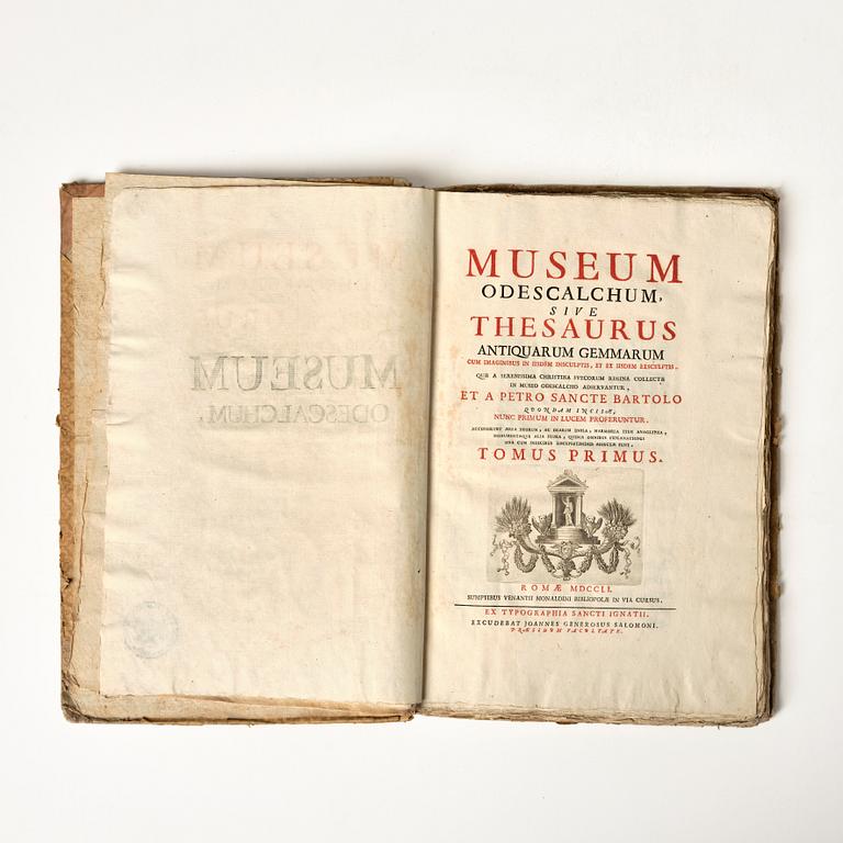 Drottning Kristinas samling av antika kameer och graverade ädelstenar, 1751-52.