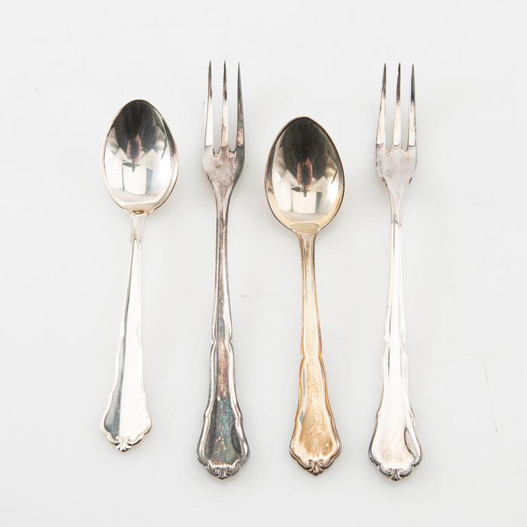 Cutlery 18 dlr silver CG Hallberg/Goldsmith House Stockholm 1950s - 60s.