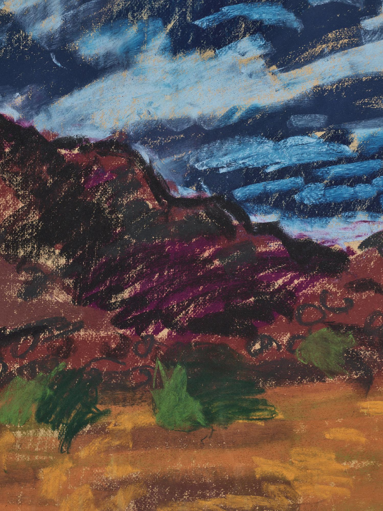 Inge Schiöler, pastel, signed and dated 1962.