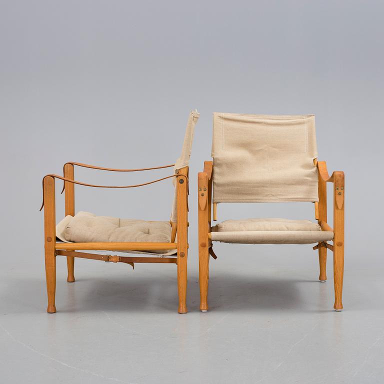 FÅTÖLJER, ett par, "Safari", Kaare Klint, Danmark, 1900-talets andra hälft.