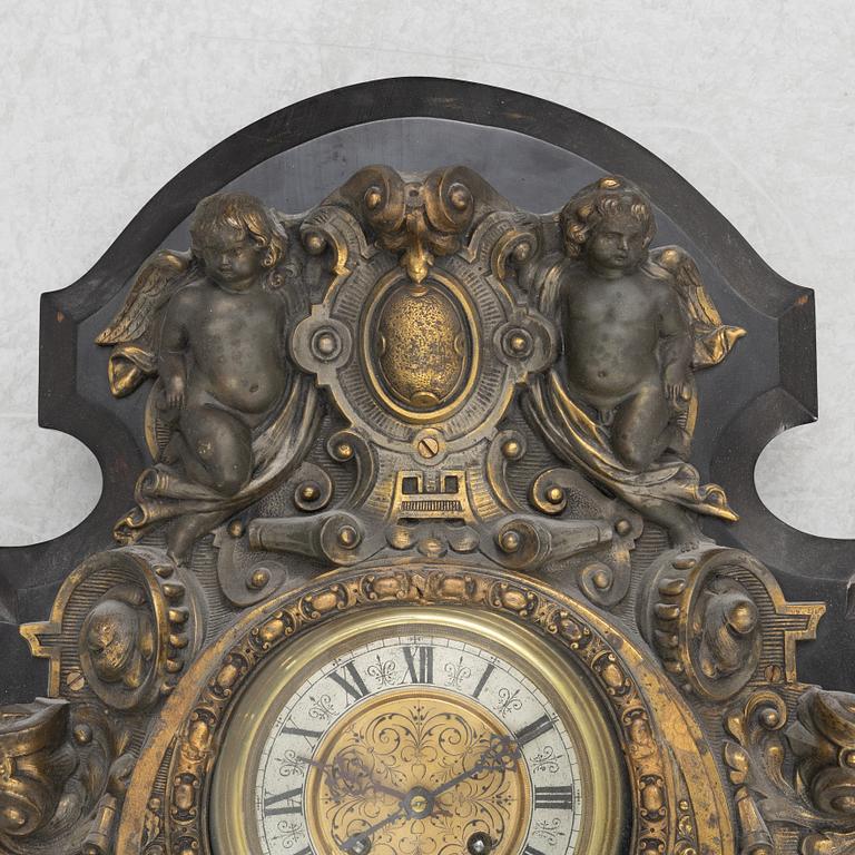 Väggur, nyrenässans, 1800-talets andra hälft.