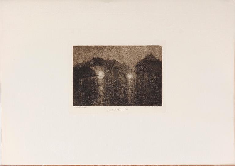 PARTI LITOGRAFISKA TRYCK, ca 30 st, 1800-1900-tal.
