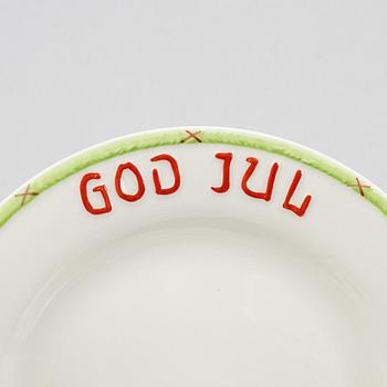 A Christmas Dinner Porcelaine Service, "God Jul", Gustavsberg (36 pieces).