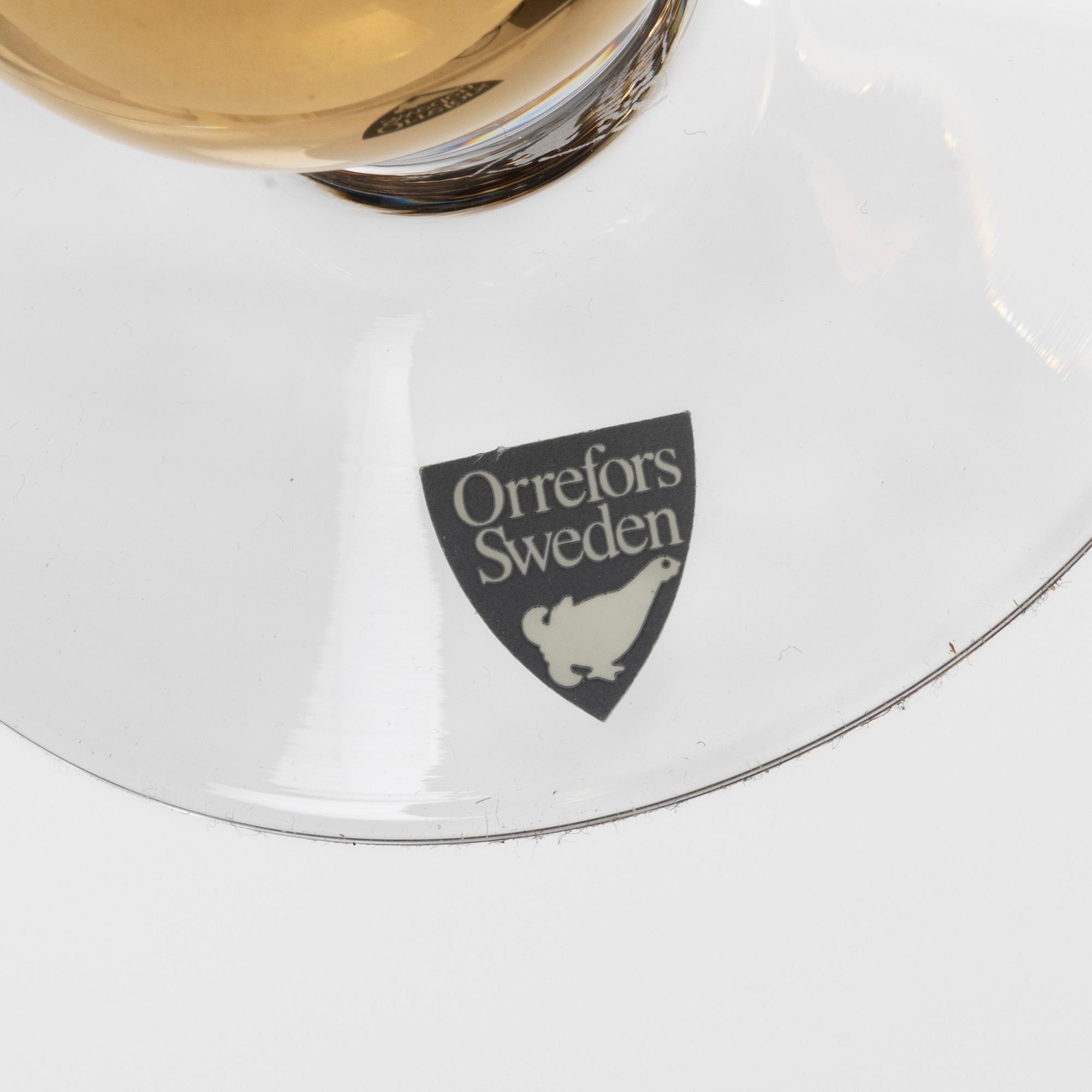 Gunnar Cyrén, a 23 piece "Nobel" glass service, Orrefors.