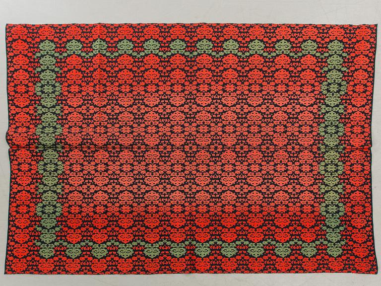 A Swedish upphämta quilt Scania around 1900. ca 168 x 144 cm.